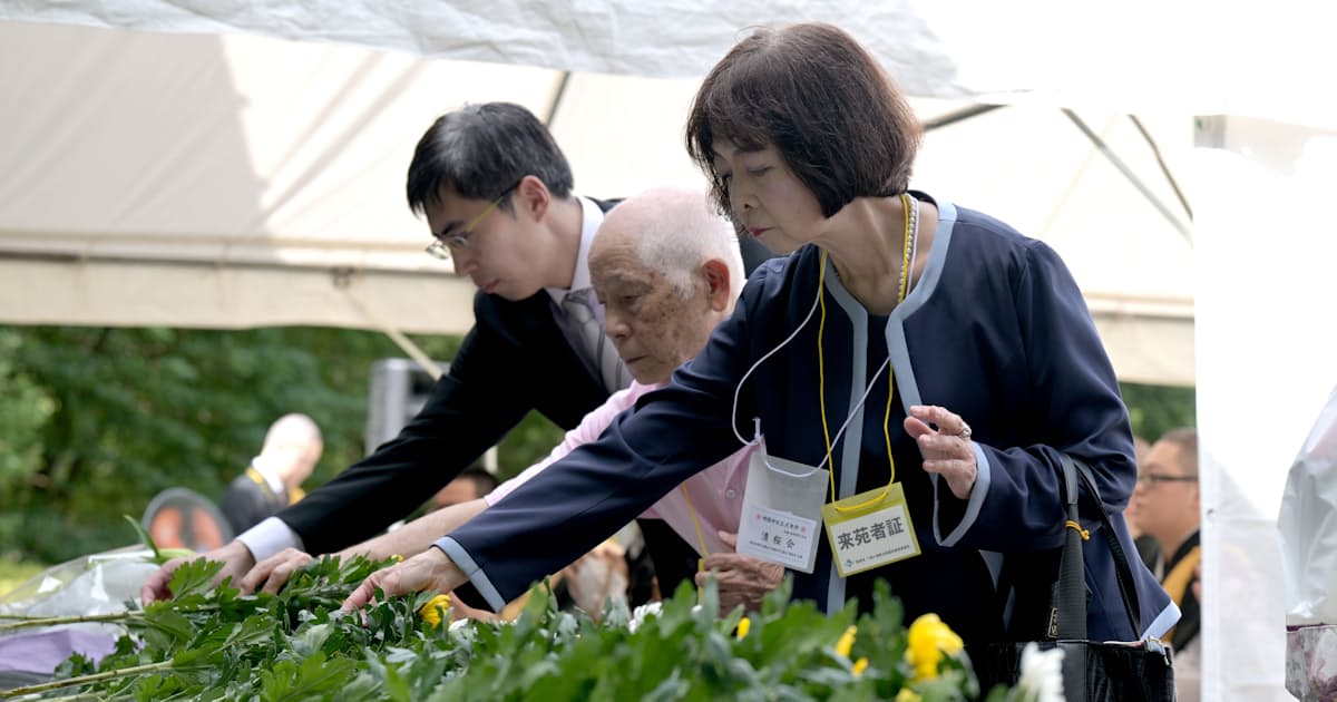 終戦から81年、平和の尊さ次代へ 千鳥ケ淵に参列者の列
