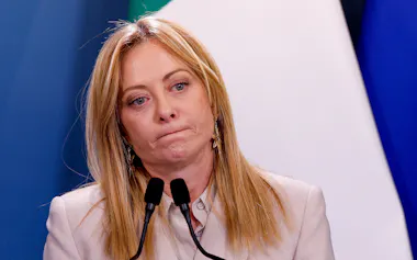 イタリアのメローニ首相(1月、ローマ)=ロイター