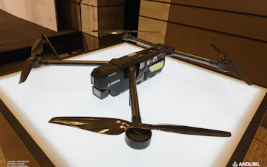 米アンドゥリルは日本製の部品だけでドローンの試作機「Kizuna」をつくった=Anduril Industries提供