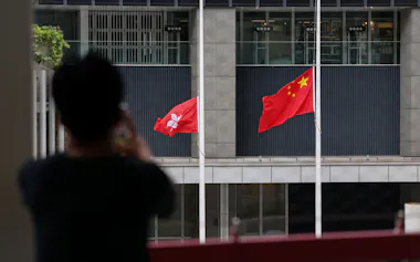 計画経済の色彩を帯びた5カ年計画の導入で中国と香港の一体化が進む(2026年8月、香港)=ロイター