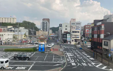 グランドデザイン素案ではJR浜田駅前を「石見の玄関口」と位置づけた