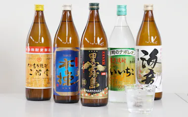 九州の主な焼酎メーカーのボトル