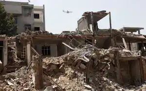 米国、イスラエルの攻撃で被害を受けたテヘラン=ロイター 米国、イスラエルの攻撃で被害を受けたテヘラン=ロイター