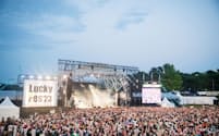 今夏のラッキーフェスは3日間で昨年比約2倍の来場者を動員した(2023年7月16日、茨城県ひたちなか市)