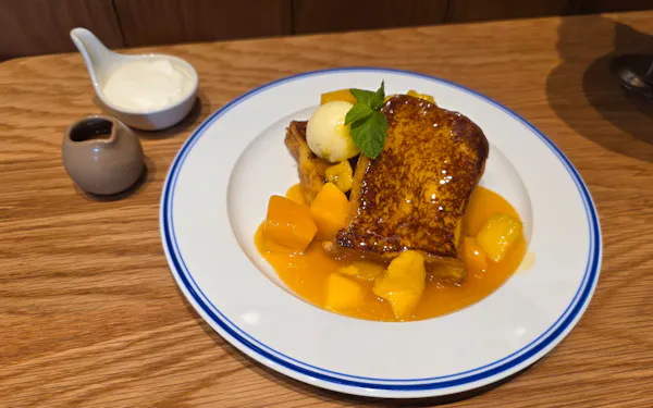 バターをメインにしたフレンチトーストなどを提供する