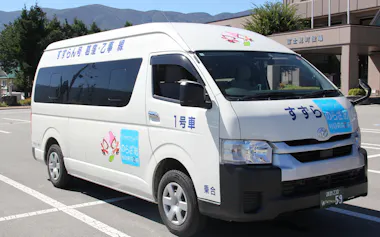のらざあは県境を越え山梨県北杜市にも運行する