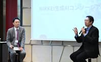 Andrew Ng（右）氏と松尾豊氏