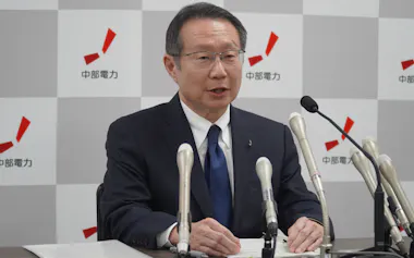 中部電力の安井社長は会長職を「社外から招くことも含めて色々な選択肢を考えている」と述べた(8日、名古屋市)