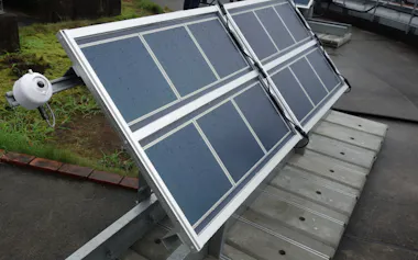 実証事業で設置されるペロブスカイト太陽電池