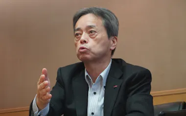 JR九州の古宮洋二社長(福岡市)