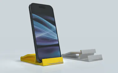 三協立山はスマホスタンドの商品化に向け、クラウドファンディングを開始した