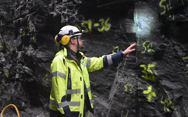 フィンランドの核のごみを埋設する最終処分場「オンカロ」(2月、オルキルオト島)