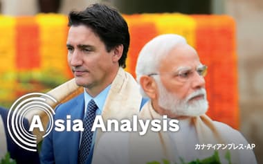 カナダとインドの関係は緊張が高まる（9月10日、ニューデリーでG20関連イベントに参加したトルドー首相㊧とモディ首相）=カナディアンプレス・AP