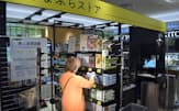 「エスパル仙台」にオープンした無人決済の土産店「すまぷらストア」（3日、仙台市）