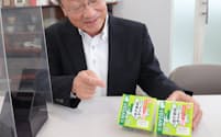 ビーガン対応の納豆を発売した小杉食品の小杉悟社長（三重県桑名市）