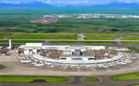 三菱商事などは22〜23年に新千歳空港を中心とした水素の利活用に向け調査を実施した（北海道千歳市の新千歳空港）