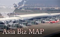 バンコク近郊のスワンナプーム空港で開業したサテライトターミナル（13日）＝小林健撮影