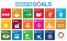 SDGsは30年までの達成を目指すもの。17のゴール（目標）が掲げられている