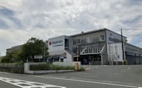 子会社の工場跡地で既存建屋も活用しプラント整備に充ててもらう（静岡県磐田市）