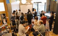 長野県塩尻市が開いた社会起業家とインパクト投資家のマッチングイベント「スナバで車座」（2022年11月）