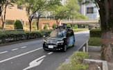 西新宿ではトヨタ自動車の「ジャパンタクシー」を使った実証実験が行われている