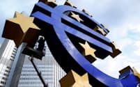 欧州中央銀行（ECB）はデジタルユーロの開発作業を「準備段階」へと進める（独フランクフルトのECB本部）＝ロイター