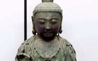 2012年に観音寺から盗まれた「観世音菩薩坐像」（韓国・大田）=聯合・共同