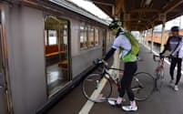 大井川鉄道が３日から期間限定で運行するサイクルトレインのイメージ