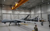 米軍は情報収集で無人機を多用している（2020年7月、エストニアのアマリ空軍基地）＝ロイター