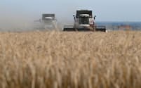 安価なロシア産小麦の輸出が拡大し、穀物の国際相場を下押しした＝ロイター　
