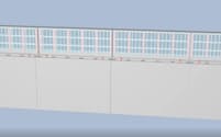 提案の可動式防潮堤は壁を上下に出し入れすることができる＝高木教授提供