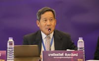 タイ航空のピヤサワ再建計画管理会長は「収入がコロナ前に戻るのは25年ごろ」との見通しを明らかにした(10日、バンコク)