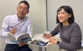 「推し旅アップデート」の開発に携わったJR東海の伊藤悟さん㊧と宮沢理香さん