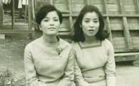 妹の美津子（右）と映画で初共演