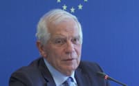 ボレル氏によると、欧州委員会は対ロシア追加制裁案を15日にも提案する見通しだ＝ロイター