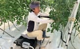 車輪で動くロボットに座って農作業ができる（愛知県知多市）