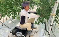 車輪で動くロボットに座って農作業ができる（愛知県知多市）