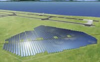 関空と伊丹空港では25年春に太陽光パネルを設置し両空港施設に電力を供給する