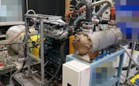 クボタが開発中の産業用水素エンジン（写真：日経クロステック）
