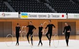 群馬県高崎市は今年1〜2月にもウクライナ新体操選手団の避難を受け入れた=同市提供