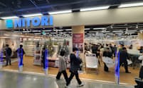 ニトリは韓国で200店舗体制を目指す（23日午前、ソウル市）