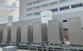 岩谷産業が導入したパナソニック製の水素燃料電池(24日、兵庫県尼崎市)