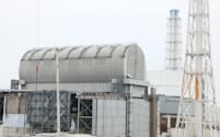 廃炉作業が続く福島第1原発の３号機（５月）