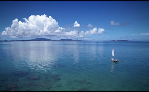 どこまでも青く透き通った沖縄県やんばるの海