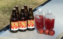 授粉用リンゴ「メイポール」から抽出した天然色素をクラフトビール原料に使用する