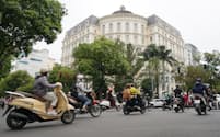 ベトナムでの実効法人税率は15%となる（首都ハノイの中心部にあるベトナム財務省）