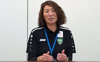 2022年からウズベキスタン女子サッカー代表を率いる本田美登里監督。チームはパリ五輪最終予選へ駒を進めた