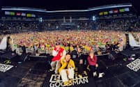 ベリーグッドマンの甲子園ライブには３万人の観客が訪れた（11月18日、兵庫県西宮市）