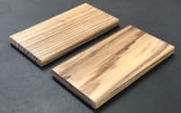 九州木材工業が開発した湿気に強い不燃木材「フネギ」＝同社提供