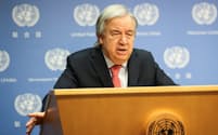 国連のグテレス事務総長は安保理に、ガザの人道的停戦を求めるよう呼びかけた＝ロイター